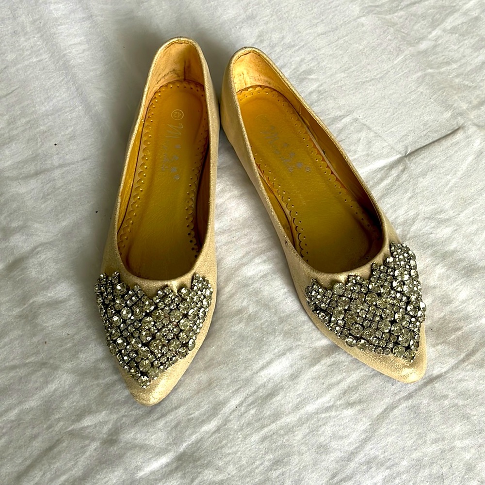 New Embellished Flats